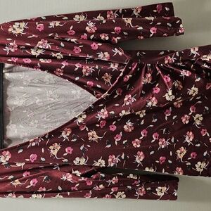 Floral Wrap Top